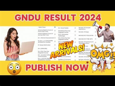 Gndu Result Publish Now Breaking News St Rd Th Semester