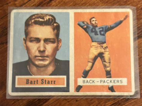 Topps Bart Starr Rookie Card Ebay