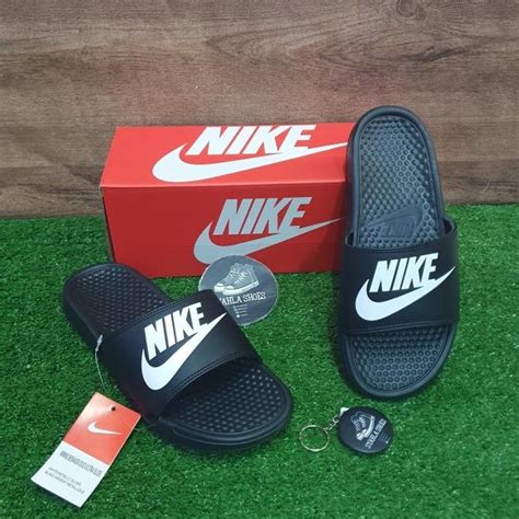 Jual Sandal Nike Benassi Slide Black Original Bnib Free Kaos Kak