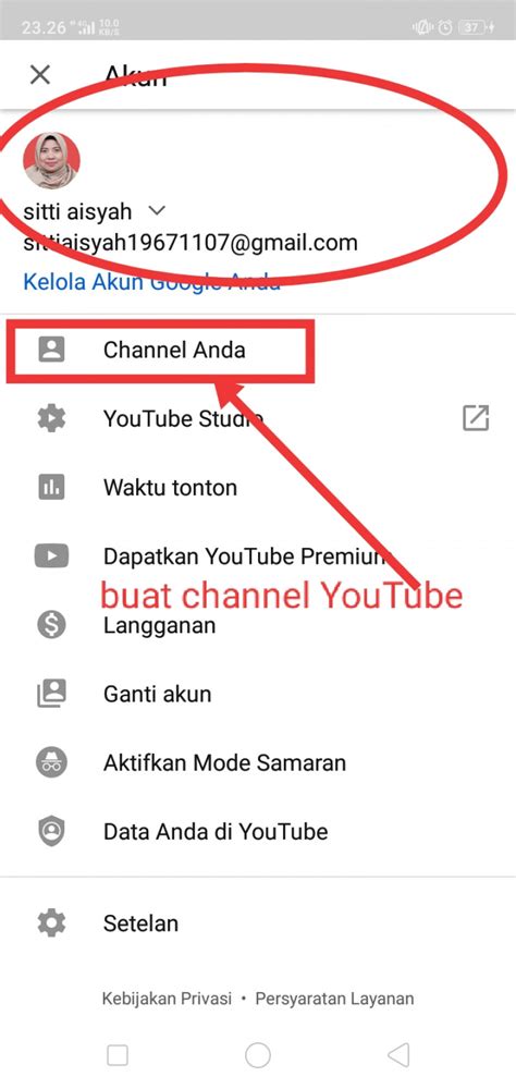 Membuat Channel Youtube Menggunakan Hp Android Bagi Pemula