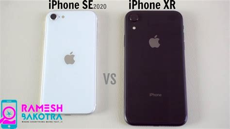 Apple Iphone Se 2020 Vs Iphone Xr Speedtest And Camera Comparison Youtube