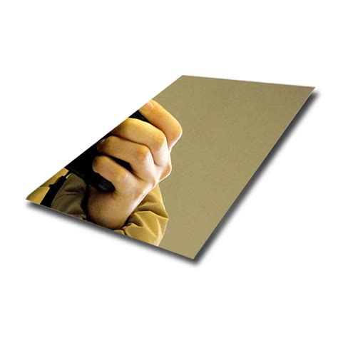 Champagne Gold Mirror Metal Sheet 304 Stainless Steel Sheet Hermes