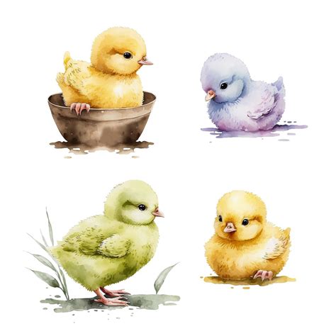 Chick Clipart Easter Cliparts Baby Chicks Clip Art Spring Birds - Etsy