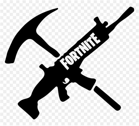 Fortnite Weapons Video Game Sticker Fortnite Gun And Pickaxe Hd Png