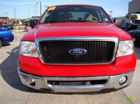 2008 Bright Red Ford F150 Xlt Supercrew 46091769 Photo 3 Car Color Galleries