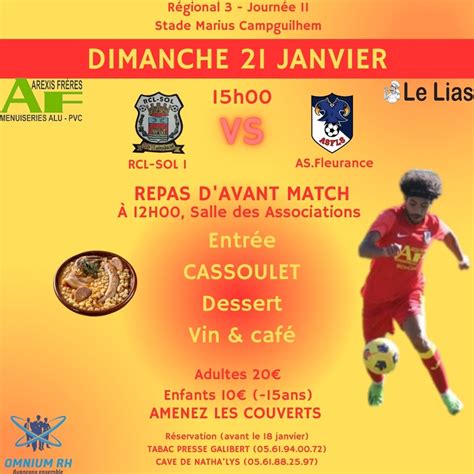 Football Rcl Sol As Fleurance L Isle En Dodon