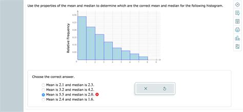 Solved Use The Properties Of The Mean And Median To Chegg