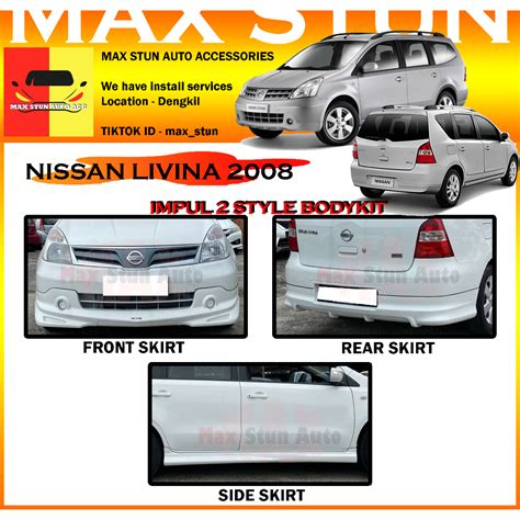 Nissan Livina Impul Full Set Bodykit Ip Bumper Skirt Lip