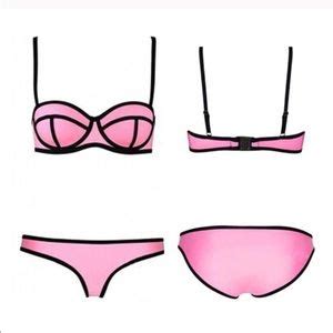 Swim Pink Neoprene Bikini Set Poshmark