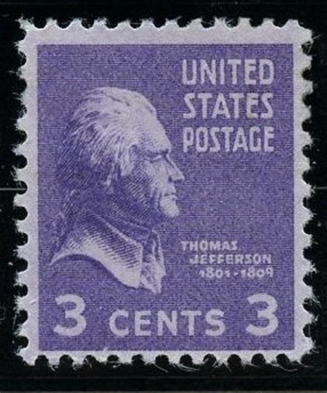 List Pictures United States Postage Stamp Cents Thomas Jefferson