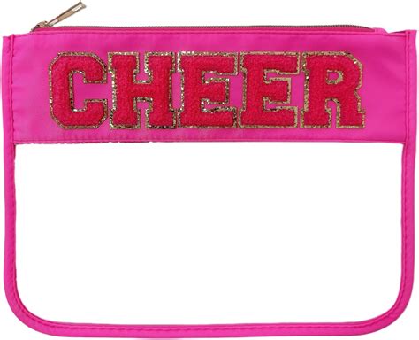 Amazon Abbylike Cheer Clear Makeup Letter Bag Cosmetic Zipper