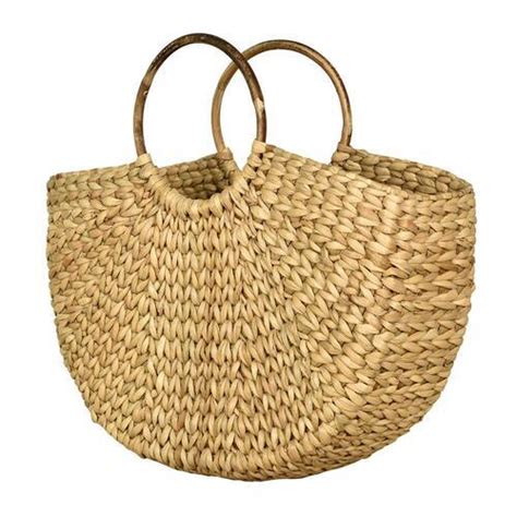 Brown Flexiloop Wooden Handles Matte Finished Eco Friendly Jute Basket