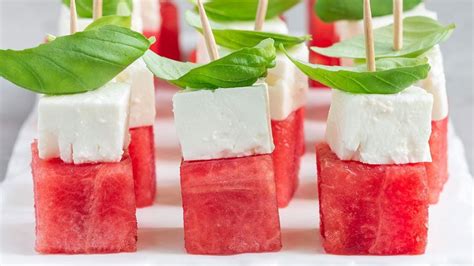 Watermelon Feta Skewers Recipe