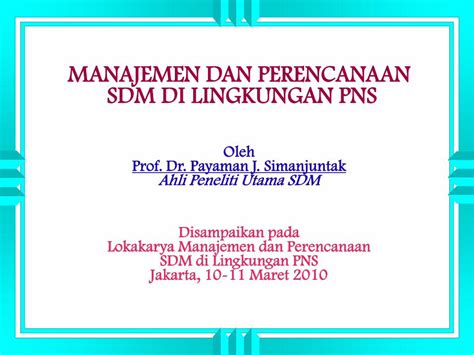 PDF MANAJEMEN DAN PERENCANAAN SDM DI LINGKUNGAN PNS Evaluasi