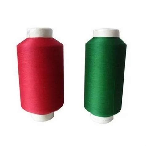 Green Red Box Polyester Cationic Textiles Thread For Textiles