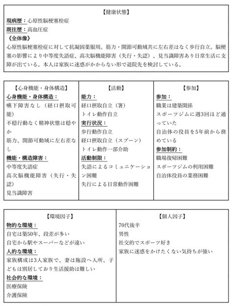 icf情報整理分析シート記入例認知症, 介護 icf フレームワーク – HRRSEA