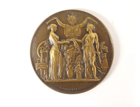 Médaille argent doré Société d Enseignement Professionnel du Rhône XXème