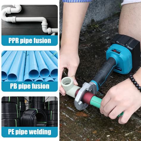 Rechargeable Hot Melt Machine Cordless Ppr Water Pipe Melter Plastic Welding Machine With