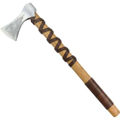 Etched Viking Warrior Axe