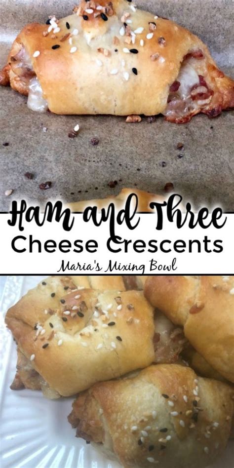 Ham And Three Cheese Crescents Brunch Recipes Recipes Cooking For A