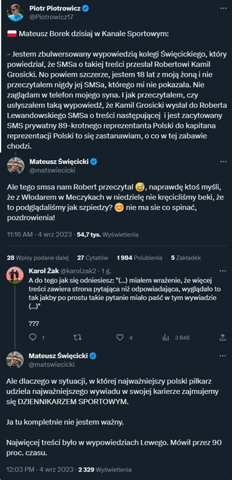 Mateusz Święcicki ODPOWIADA na zarzuty Mateusza Borka Footroll