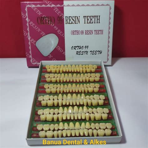 Jual Gigi Fullset Ortho Resin Teeth Gigi Palsu Gigi Tiruan