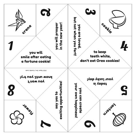 Free Paper Fortune Teller Printable Templates - Free Printables Hub