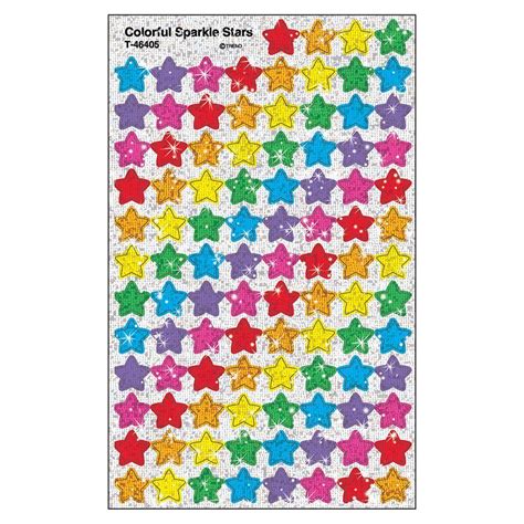 Colorful Sparkle Stars Stickers United Art And Education