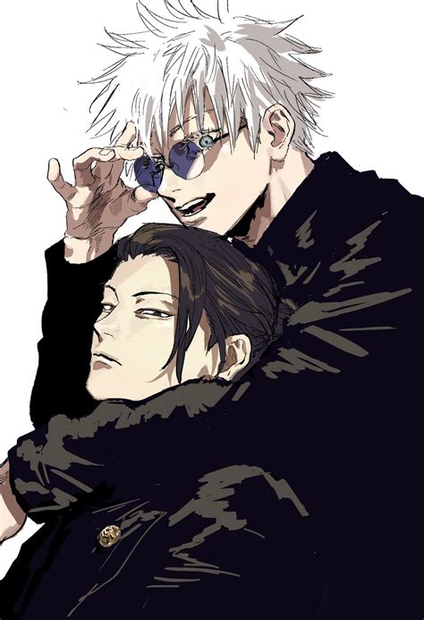 Gojou Satoru And Getou Suguru Jujutsu Kaisen Drawn By Hki2r Danbooru