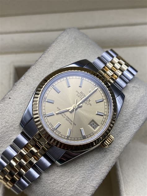 Rolex Datejust Mm Ref Euro Pi Ces D Or