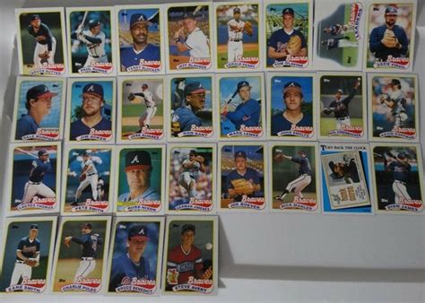 Topps Atlanta Braves Team Set Of Baseball Cards Ebay