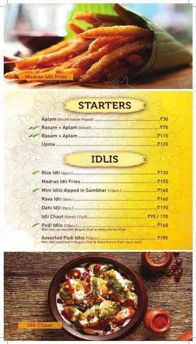 Menu At Sagar Ratna Noida The Great India Place Mall