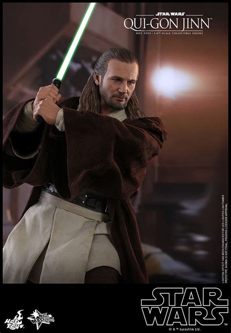 Qui Gon Jinn Star Wars Epis Dio I A Amea A Fantasma Movie Masterpiece Hot Toys Original Prime