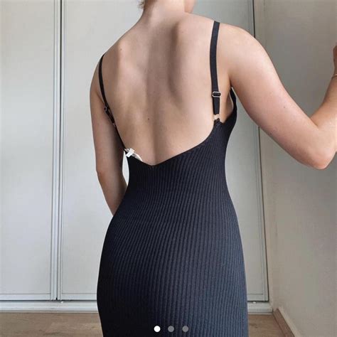 Glassons Black Knit Midi Dress Size S Repop Never Depop