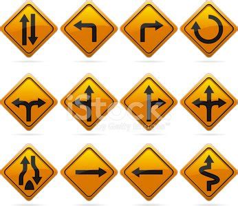 Glossy Diamond Road Arrow Signs Stock Vector | Royalty-Free | FreeImages