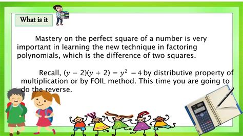 Difference Of Two Squares Ppt