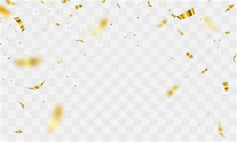 Gold Confetti Vector