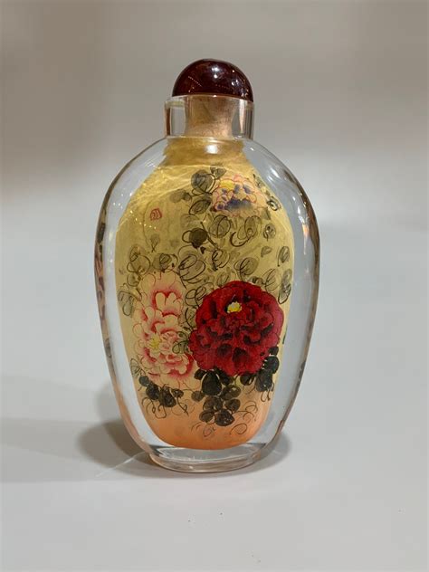 Chinesische Antike Glas Schnupftabak Flasche Ist Rein Von Hand Etsy