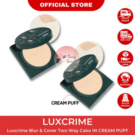 Jual Luxcrime Blur Cover Two Way Cake Mini Size Full Size Lux Crime