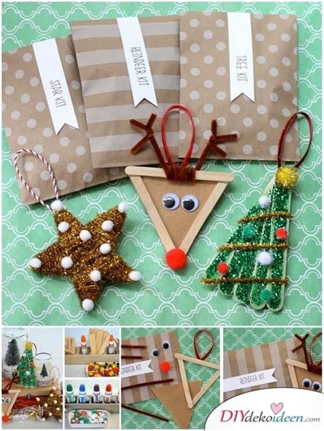 Einfache Diy Bastelideen F Rs Weihnachtsbasteln Mit Kindern