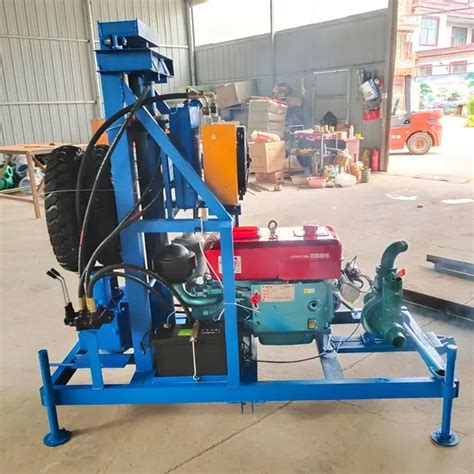 Small Trailer Mounted Portable Borehole Water Well Drilling Rigs