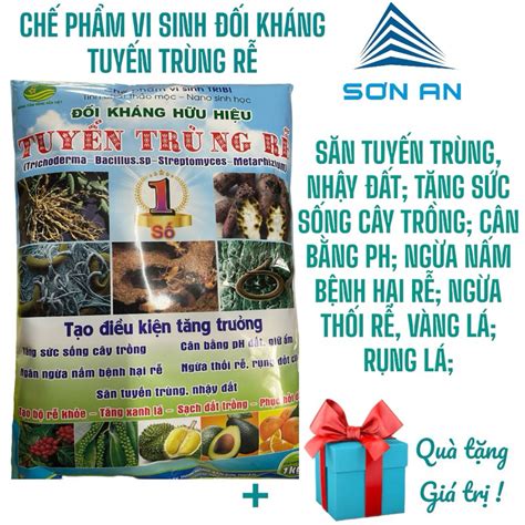 Chế Phẩm Vi Sinh Diệt Tuyến Trùng Rễ 1kg Cân Bằng Ph Ngăn Ngừa Nấm