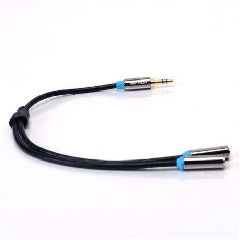 Переходник-разветвитель Vention гибкий Jack 3.5 mm M/Jack 3.5 mm F x 2 ...