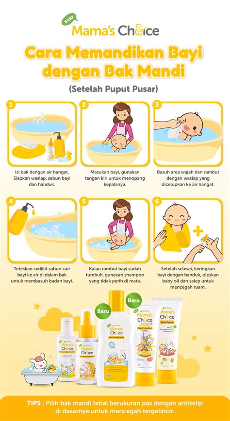 Tips Lengkap Cara Memandikan Bayi Baru Lahir & Gambarnya