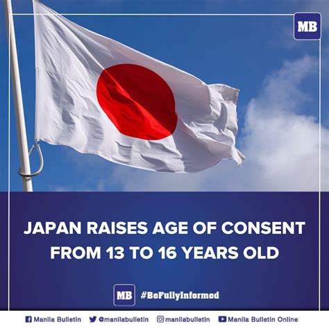 Manila Bulletin News On Twitter Japans Age Of Consent Was Raised