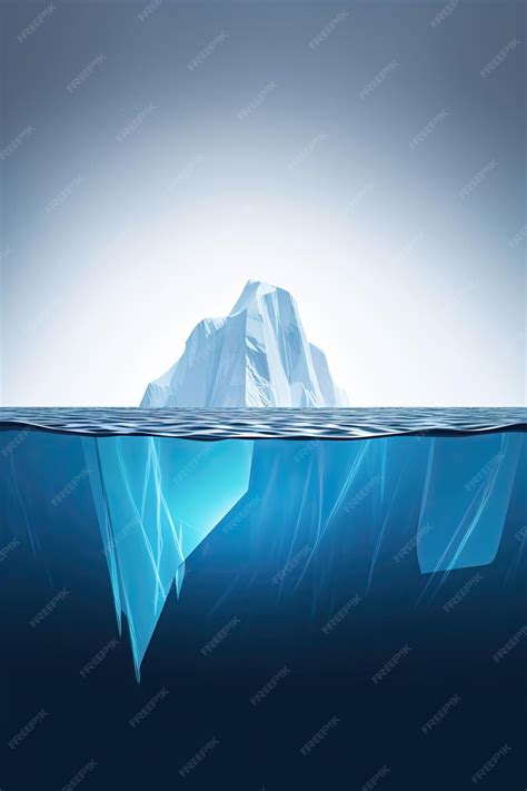 Premium Photo | The Tip of the Iceberg Achieving Success With Hidden