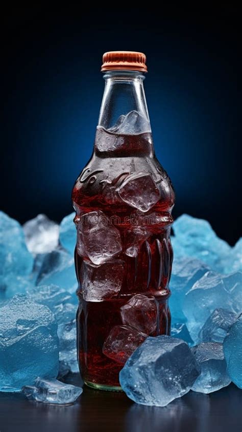 An Ice Cold Bottle Of Carbonated Soft Drink Ready To Quench Your