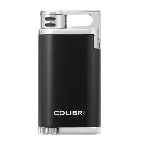 Colibri Belmont Single Jet Flame Black Chrome Metallic Aansteker