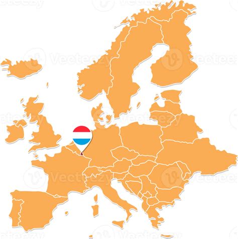 Luxemburgo Mapa En Europa Luxemburgo Ubicaci N Y Banderas Png