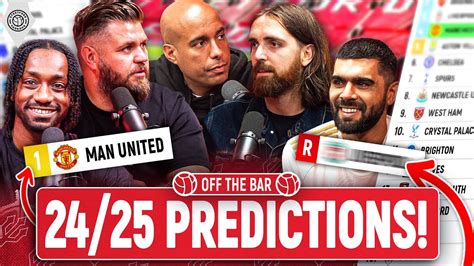 2024 25 Premier League Table Predictions Off The Bar YouTube